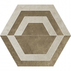 Плитка напольная декор Paradyz Scratch Beige Hexagon C