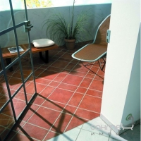 Плитка для сходів, з насічкою 300x240x10 Stroeher Roccia 8181 841 rosso (червоно-коричнева)
