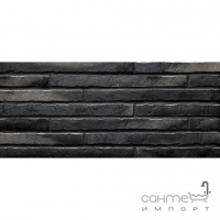 Плитка фасадная 490x40x14 Stroeher Riegel 50 7750 453 silver-black (серебристо-черная)